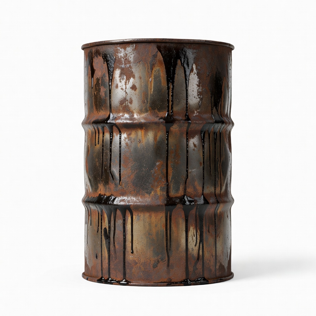 Industrial Rusted Barrel