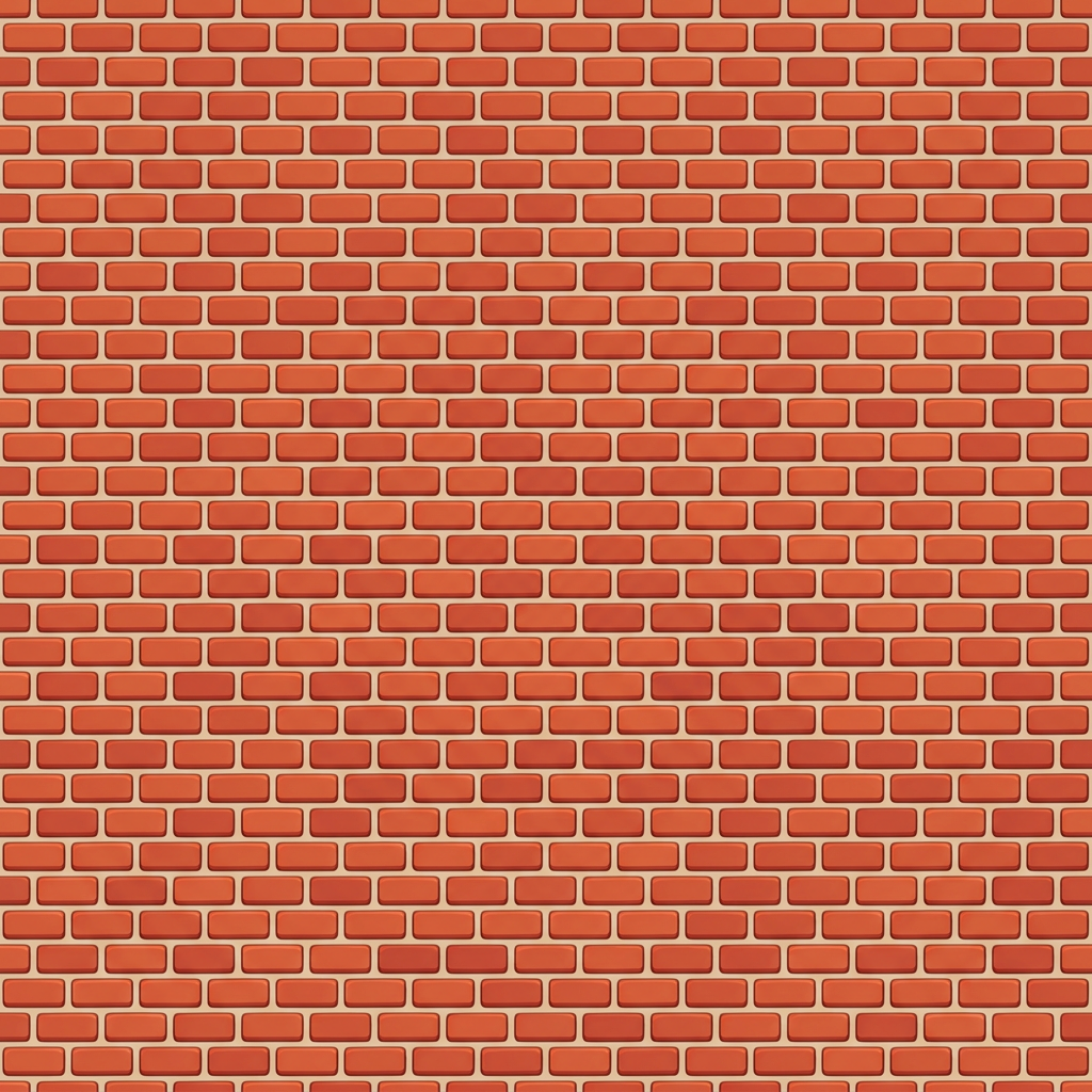 Image: Seamless tileable red brick wall texture, small cl