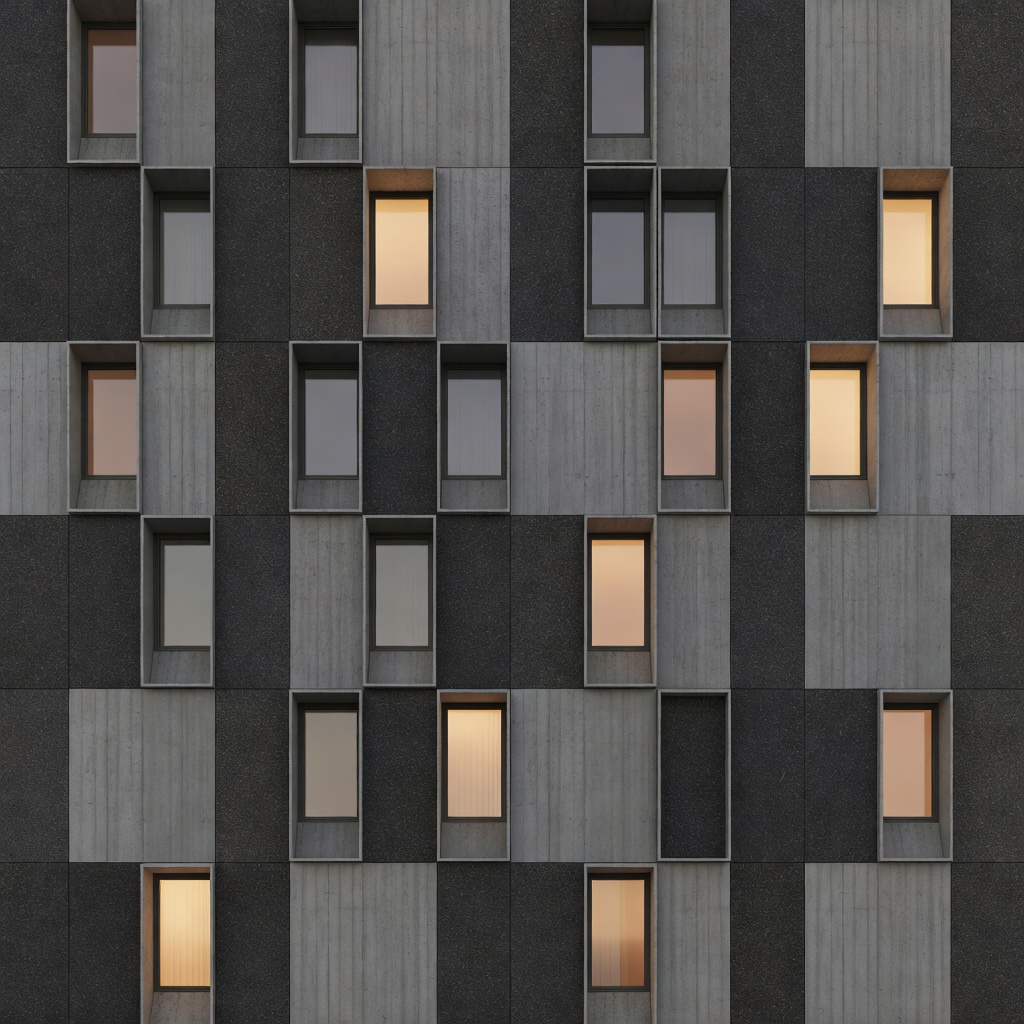 Building Facade with Windows (1 / 2)