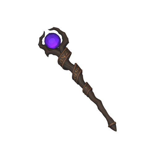 Gnarled Crystal Staff
