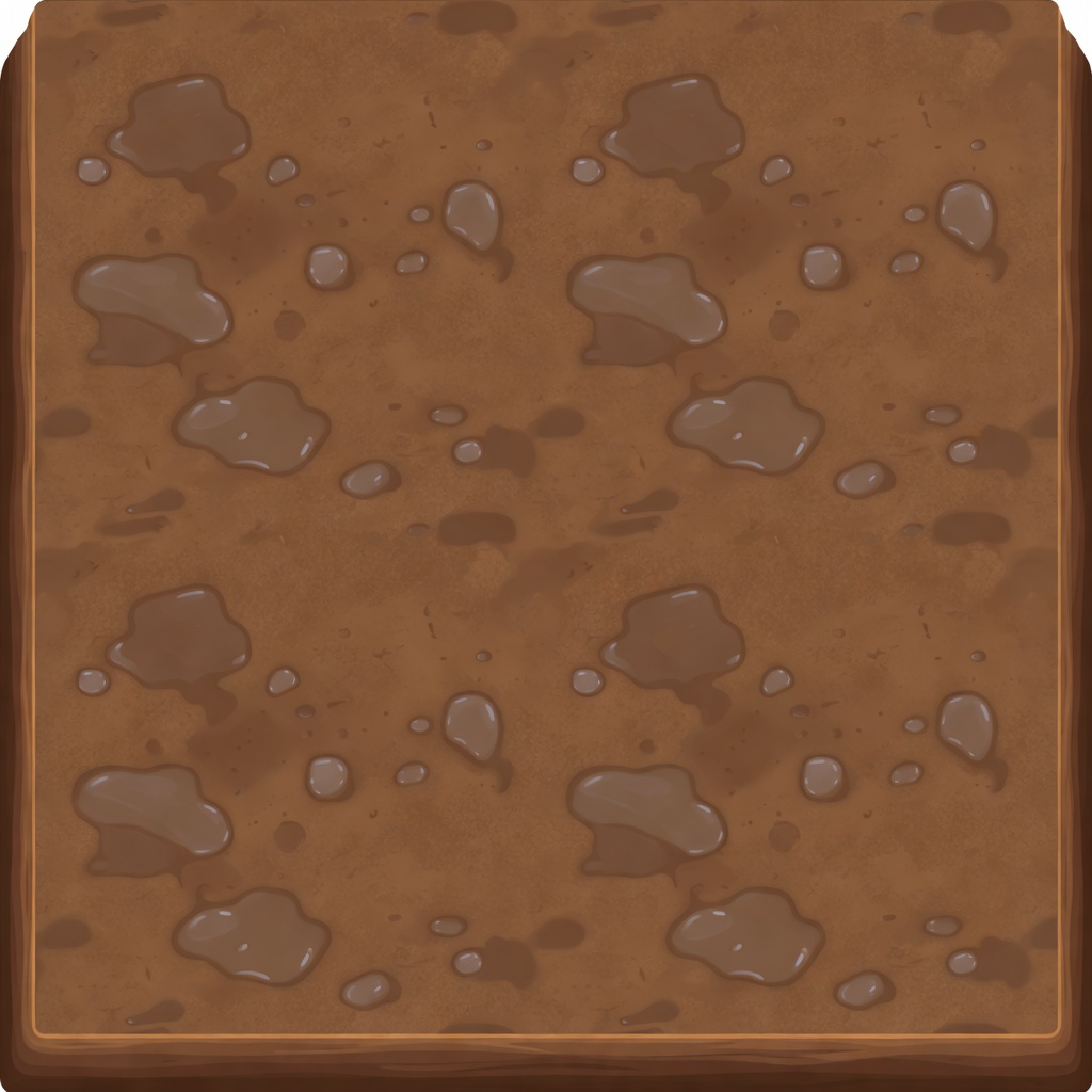 Damp Mud Floor Tile Texture (3 / 4)
