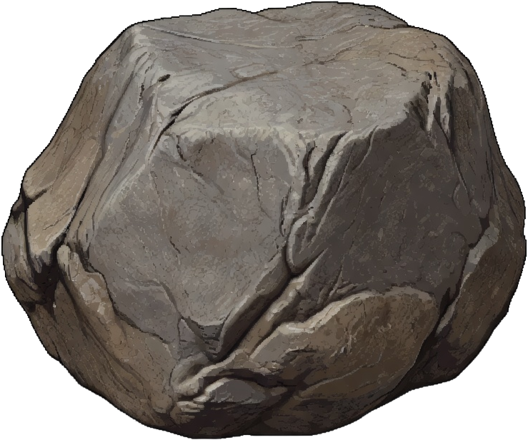 Big Boulder Rock 2.5D