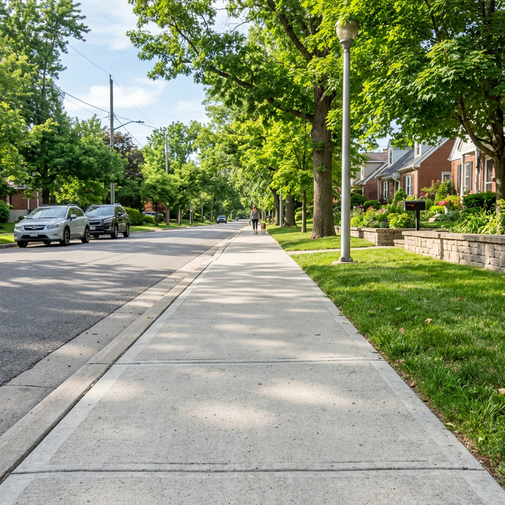 Light Gray Sidewalk