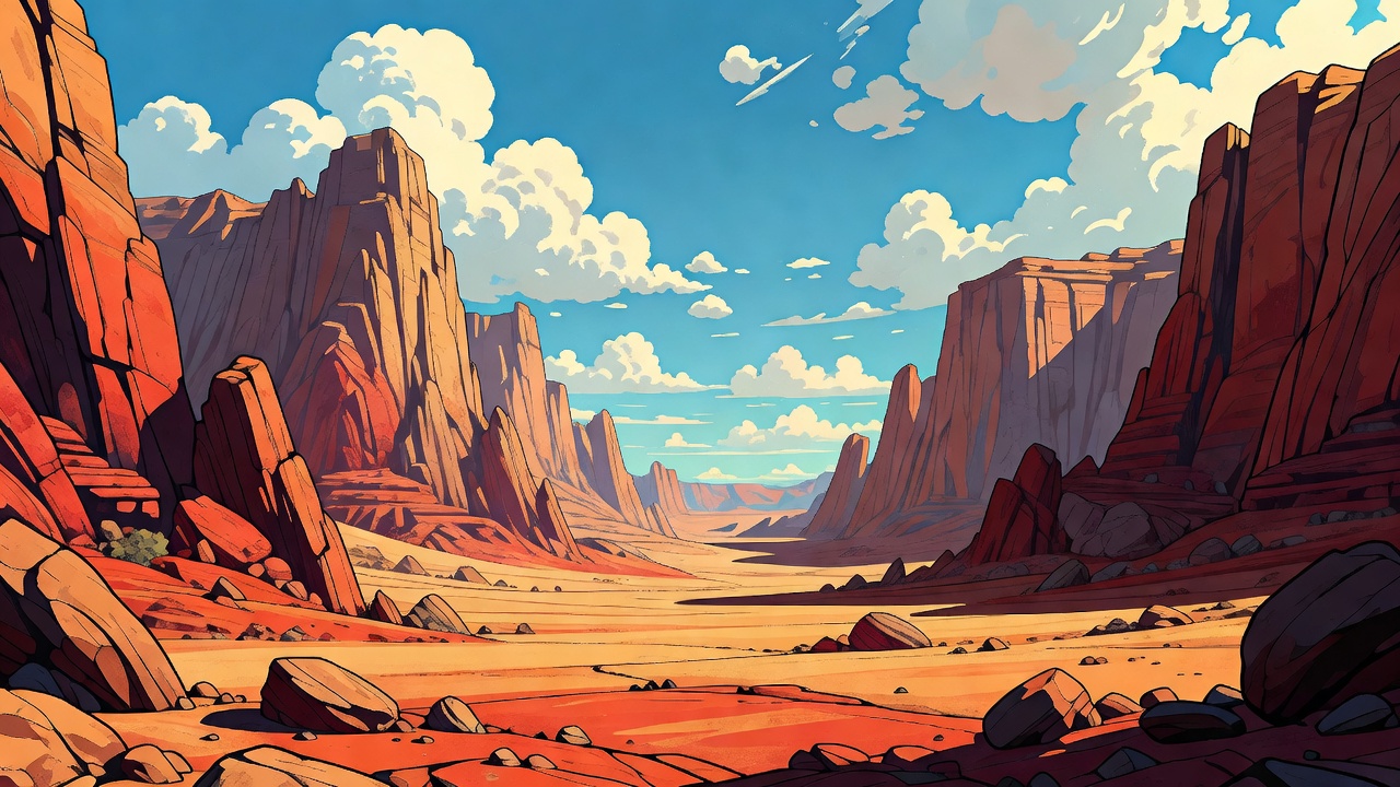 Desert Canyon Backdrop