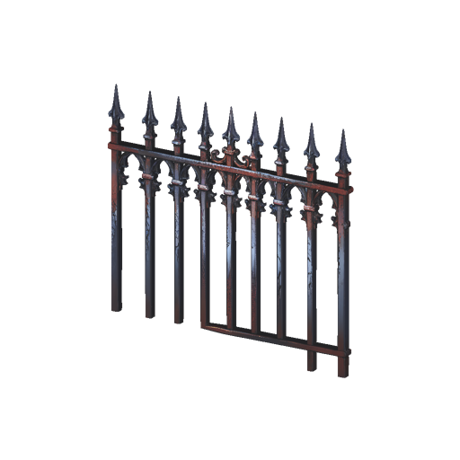 Iron Fence Section