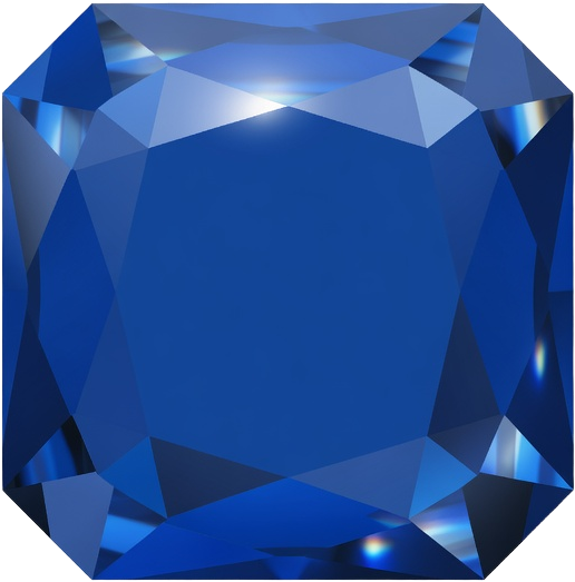 Blue Square Gem