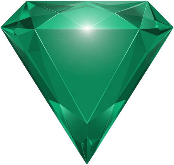 Green Triangle Gem