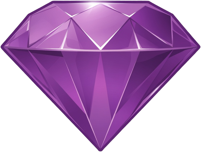 Purple Diamond Gem