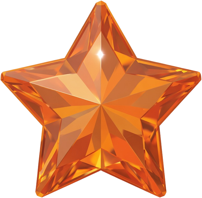 Orange Star Gem