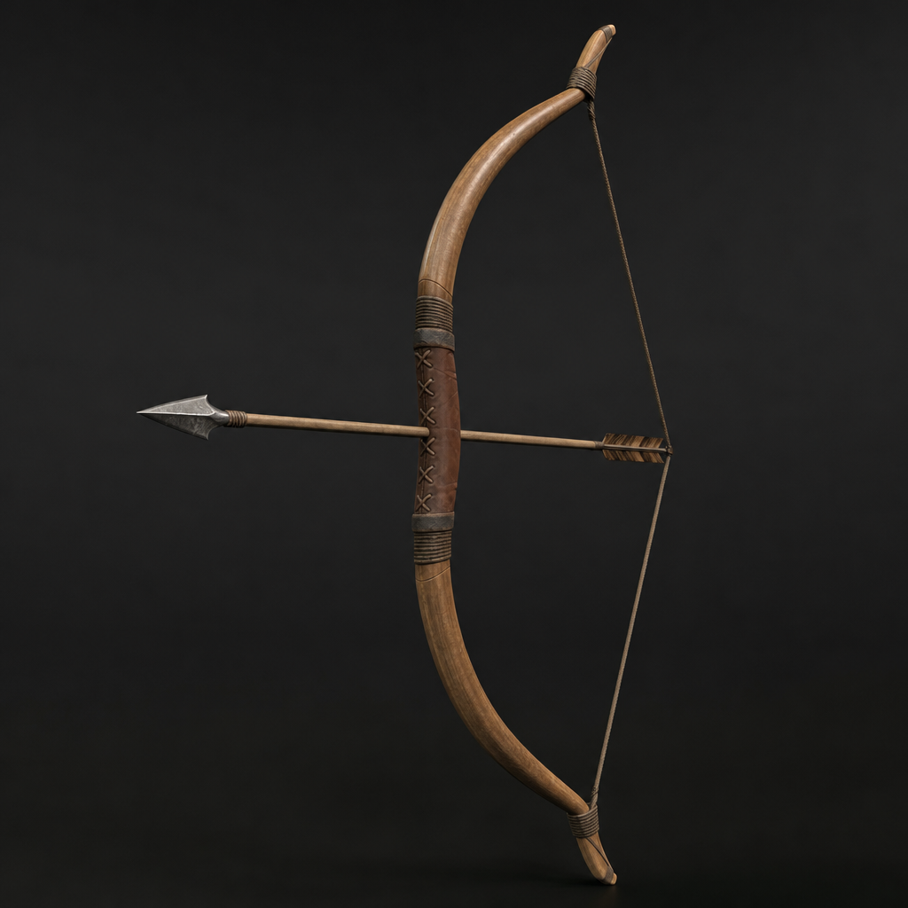 3D Wooden Bow (4)