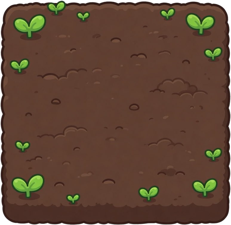 Isometric Dirt Patch Tile