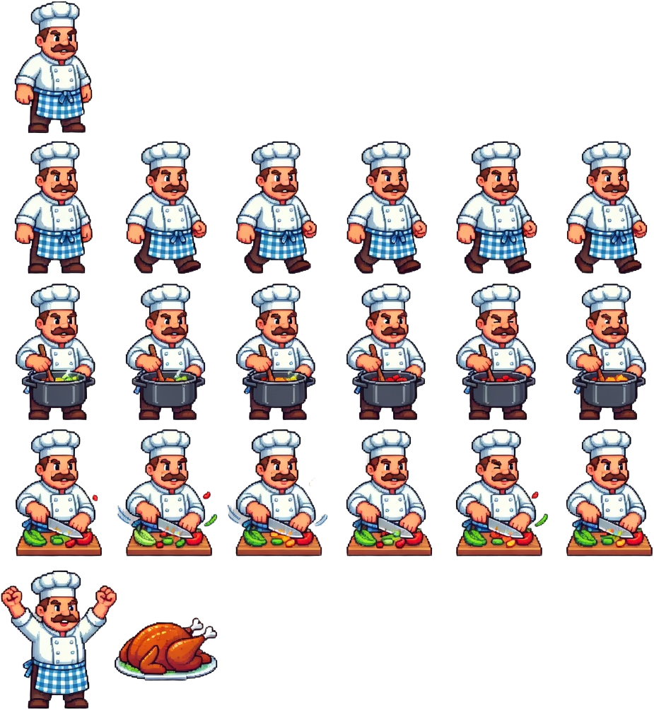 Chef Sprite Sheet