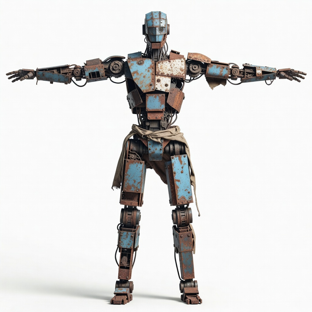 Rusty Blue Robot Concept (1 / 2)