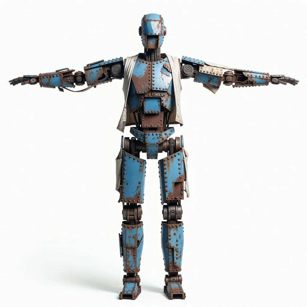 Rusty Blue Robot Concept (2 / 2)