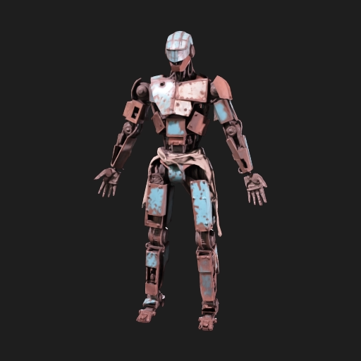 Rusty Blue Robot
