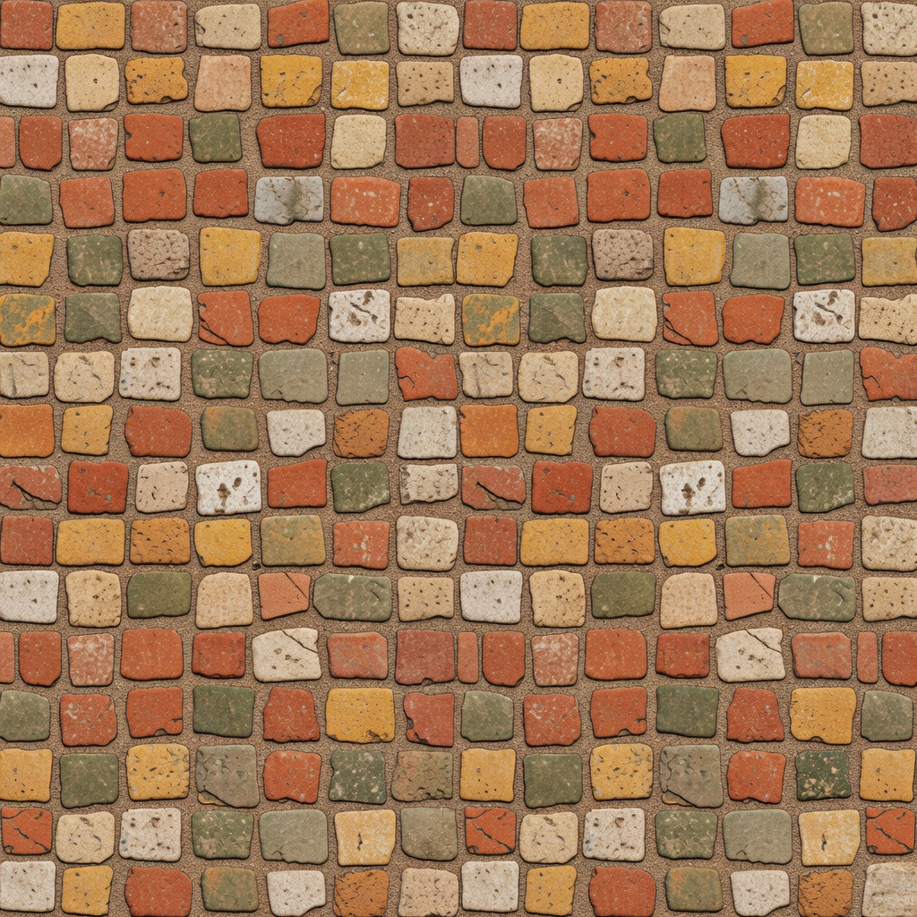 Greek Cobblestone Path Texture