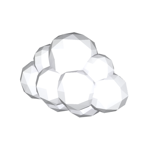 Cartoon Low-Poly Cloud