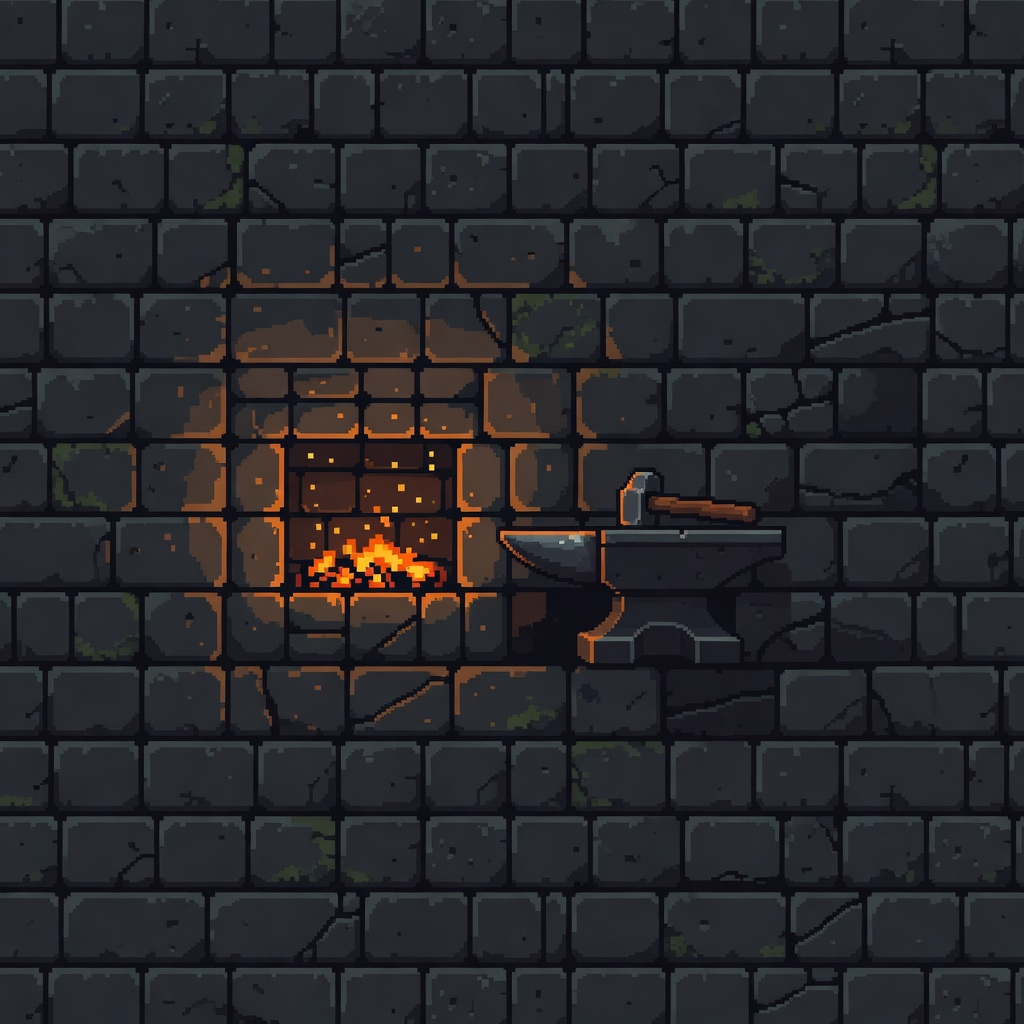 Blacksmith Stone Wall