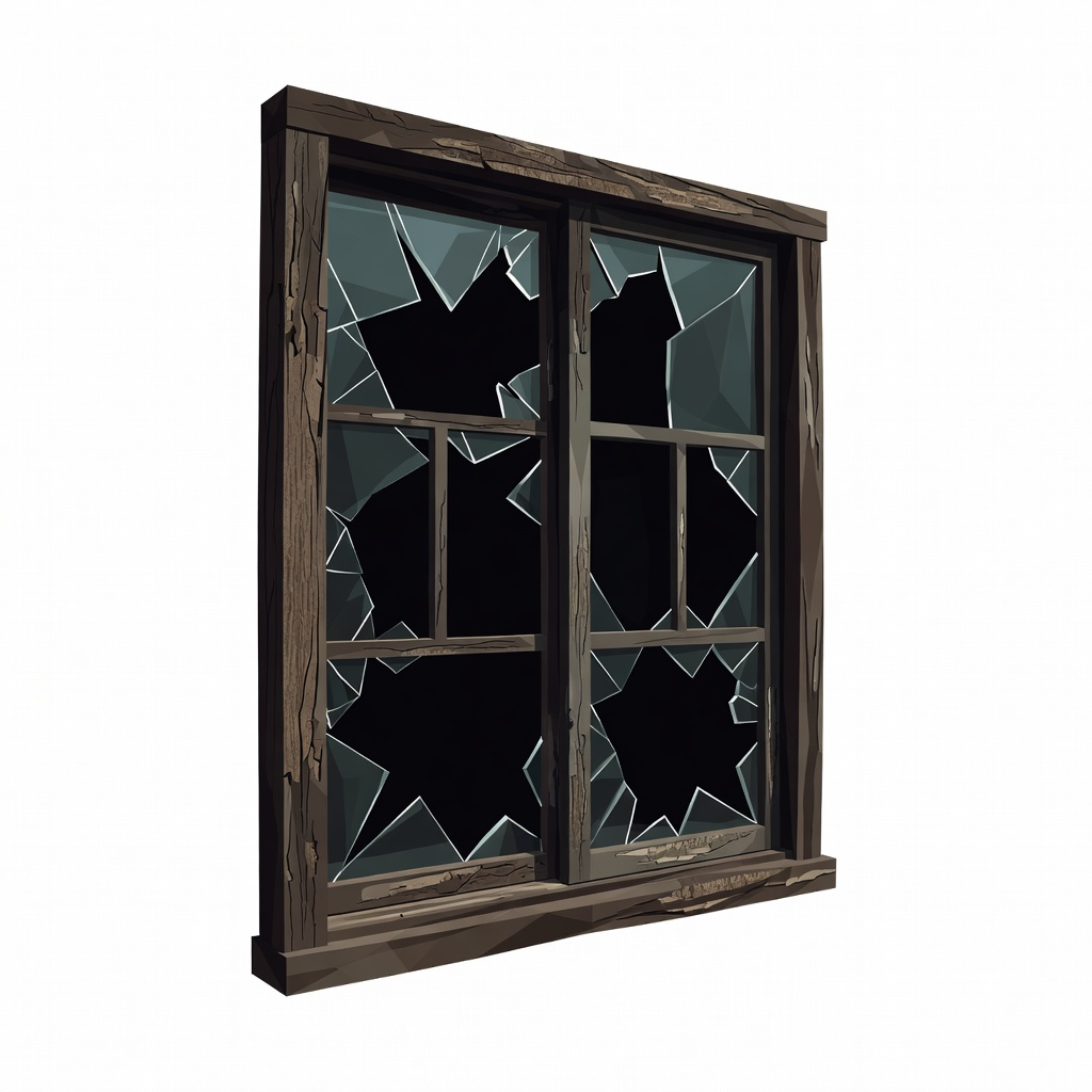 Abandoned School Broken Window (4 / 4)