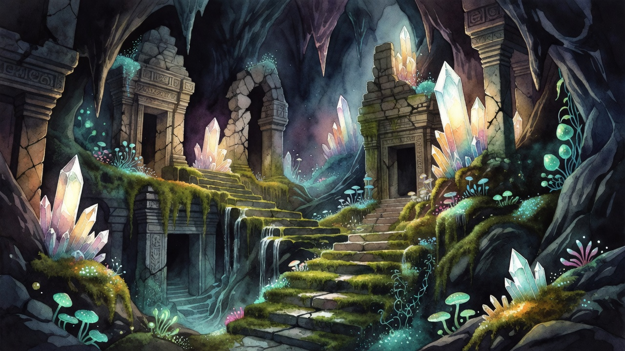 Underground City Watercolor BG 3