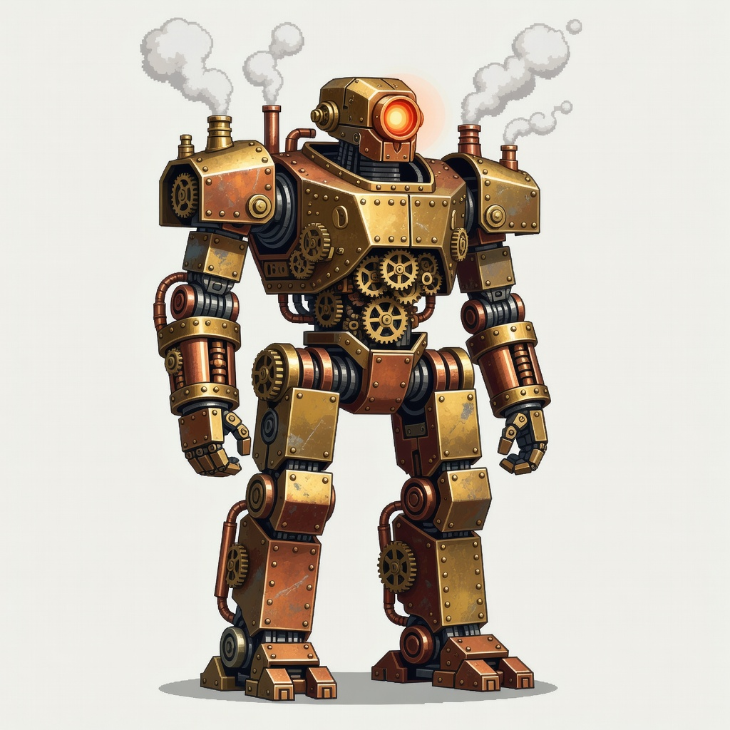 Steampunk Mech Player Sprite (3 / 4)
