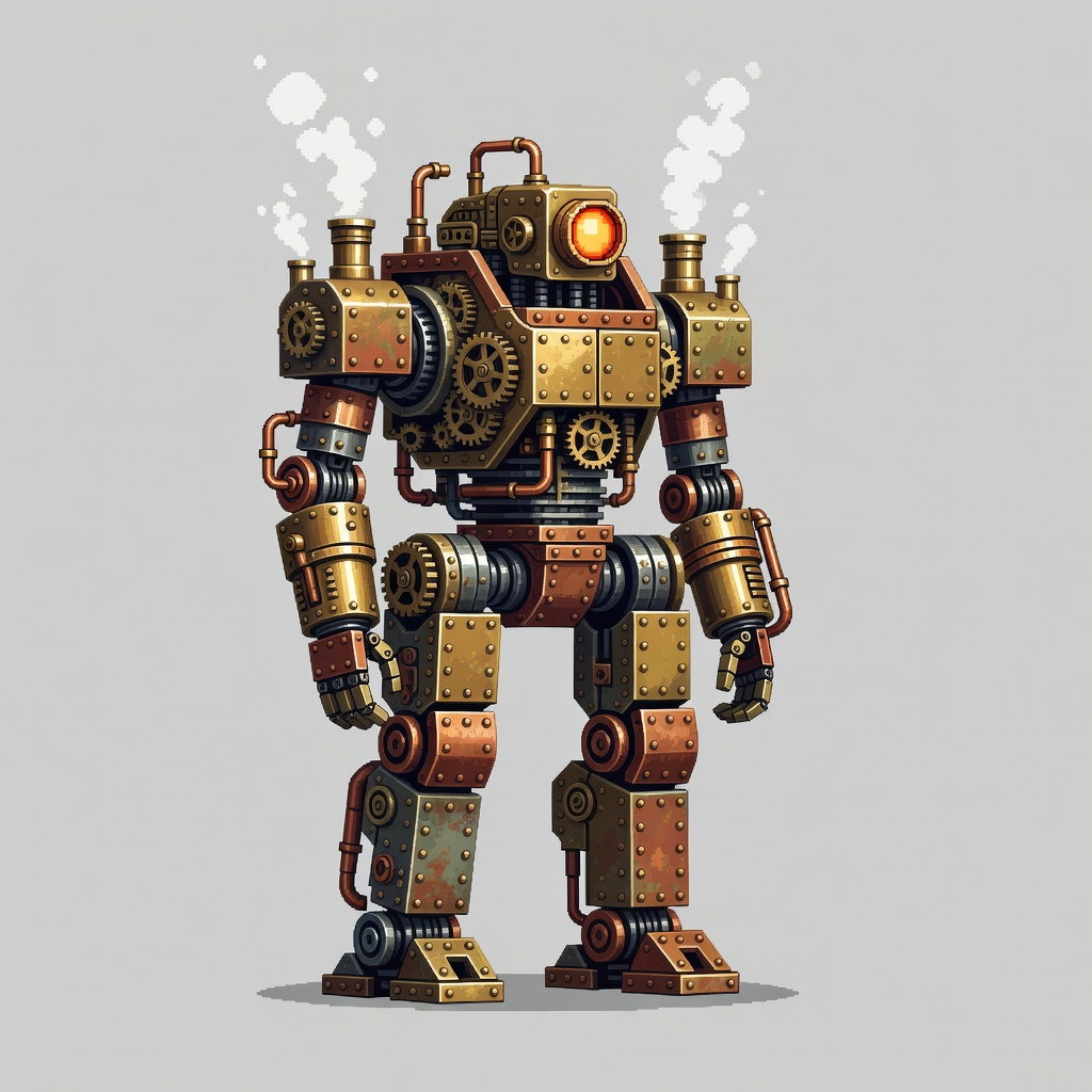 Steampunk Mech Player Sprite (4 / 4)