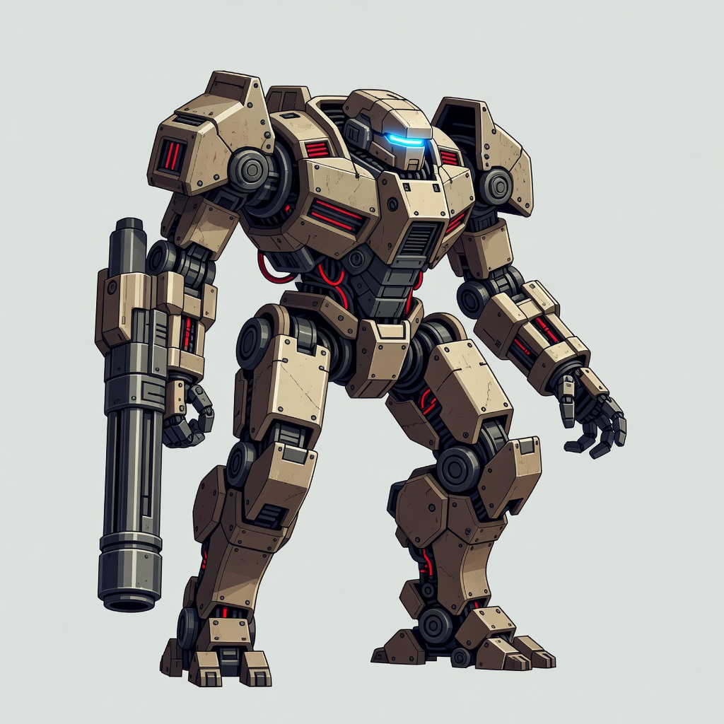 Combat Mech Player Sprite (3 / 4)