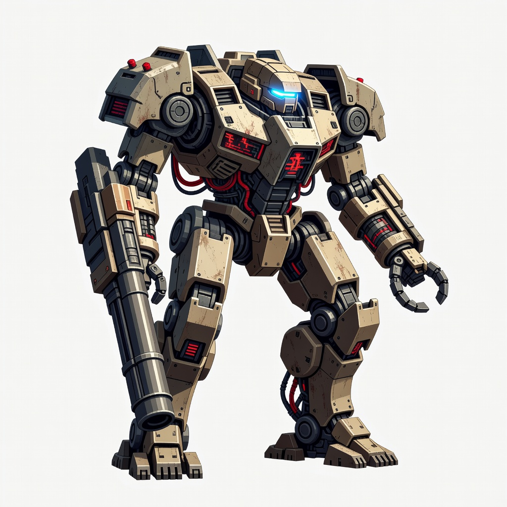 Combat Mech Player Sprite (4 / 4)