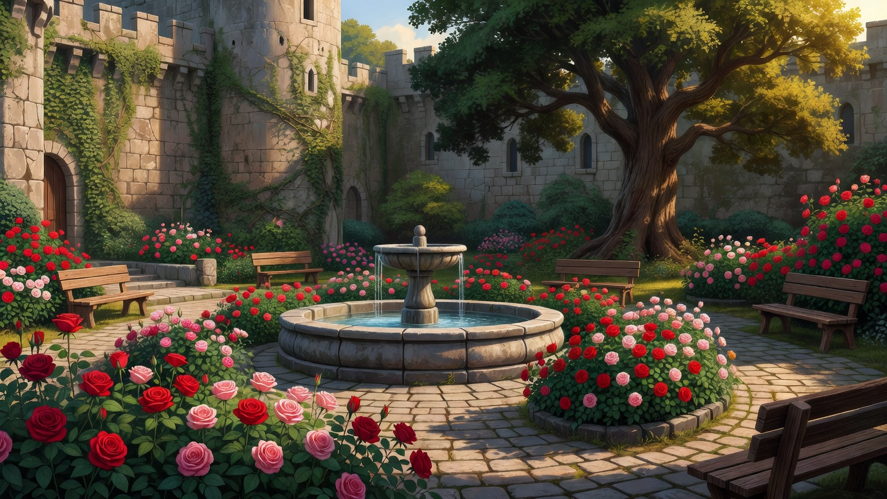 Courtyard Background