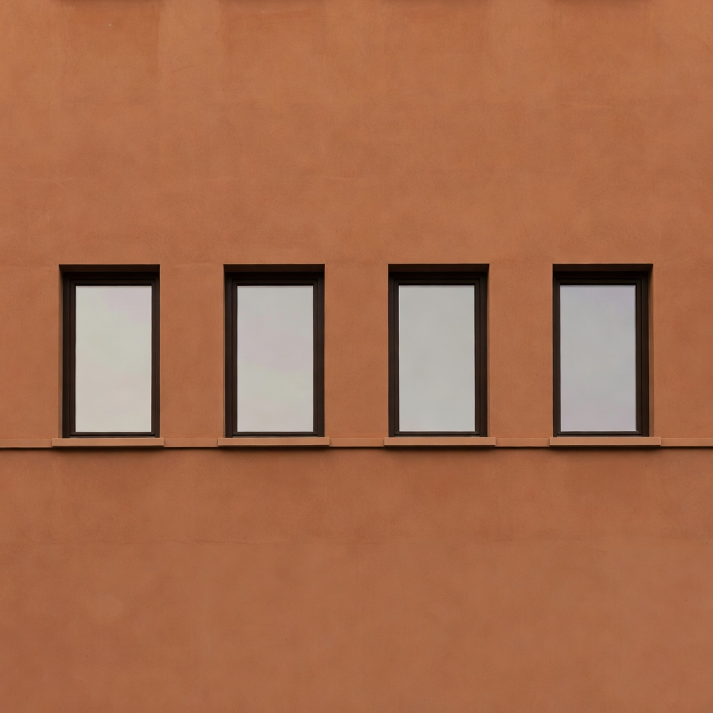 Building Facade with Windows