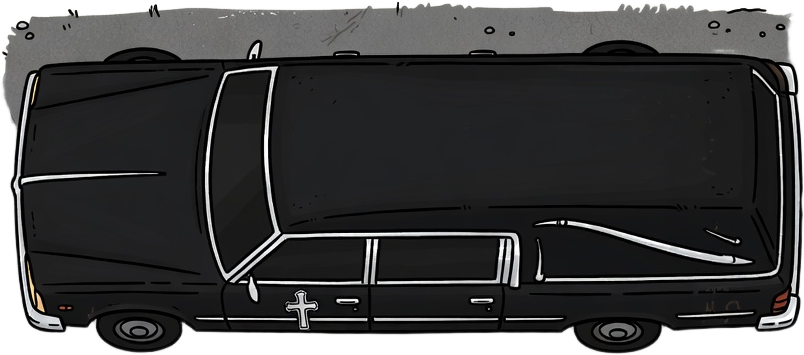 Hearse Vehicle Sprite