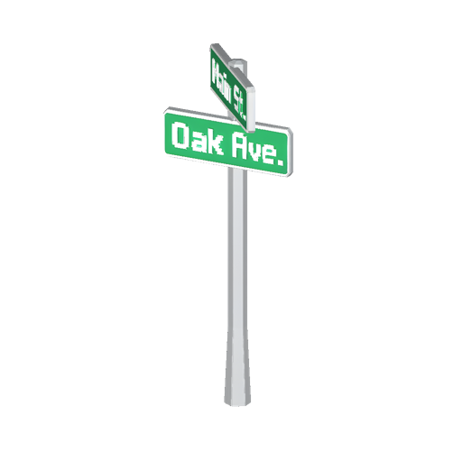 Street Sign 3D