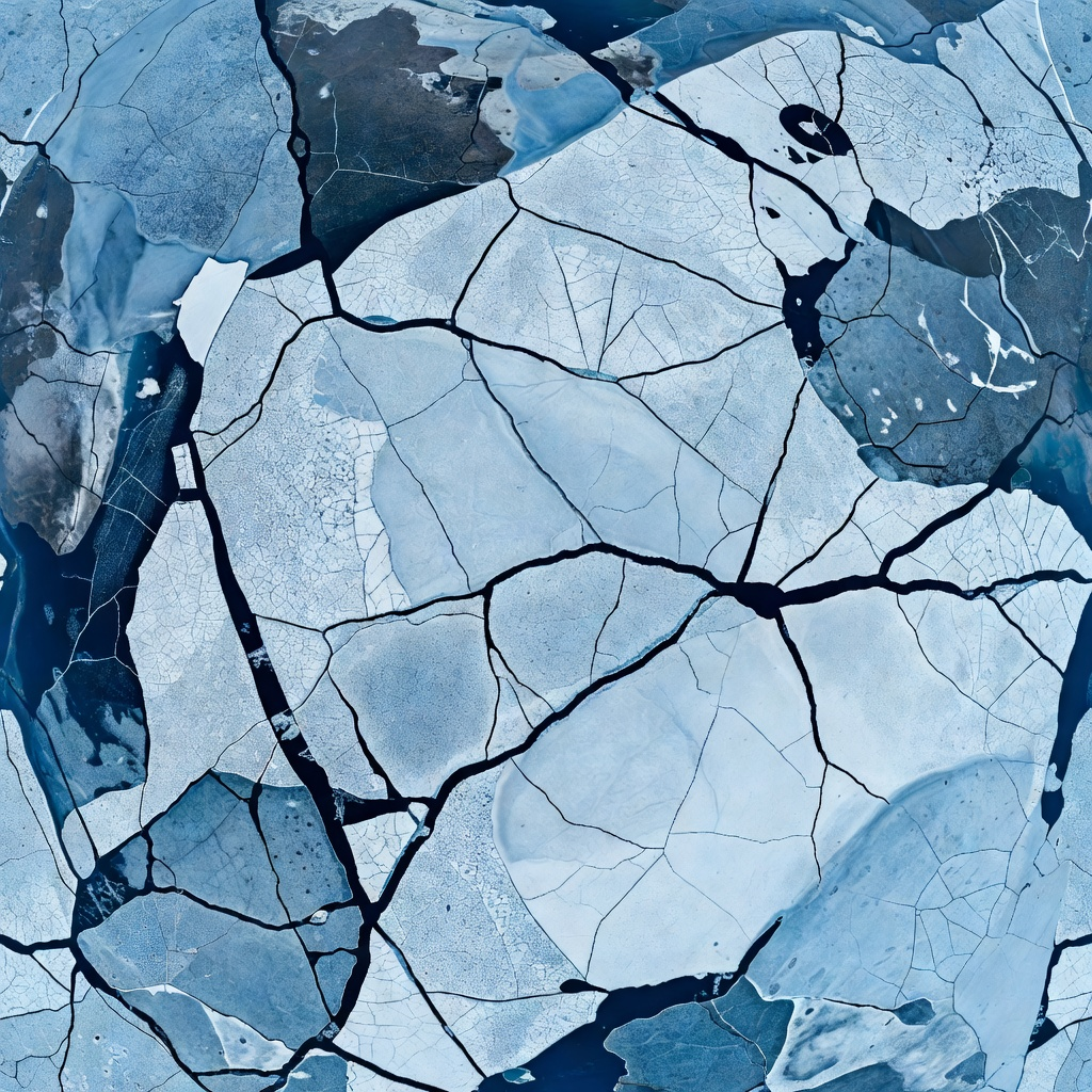 Icy Blue Planet Texture