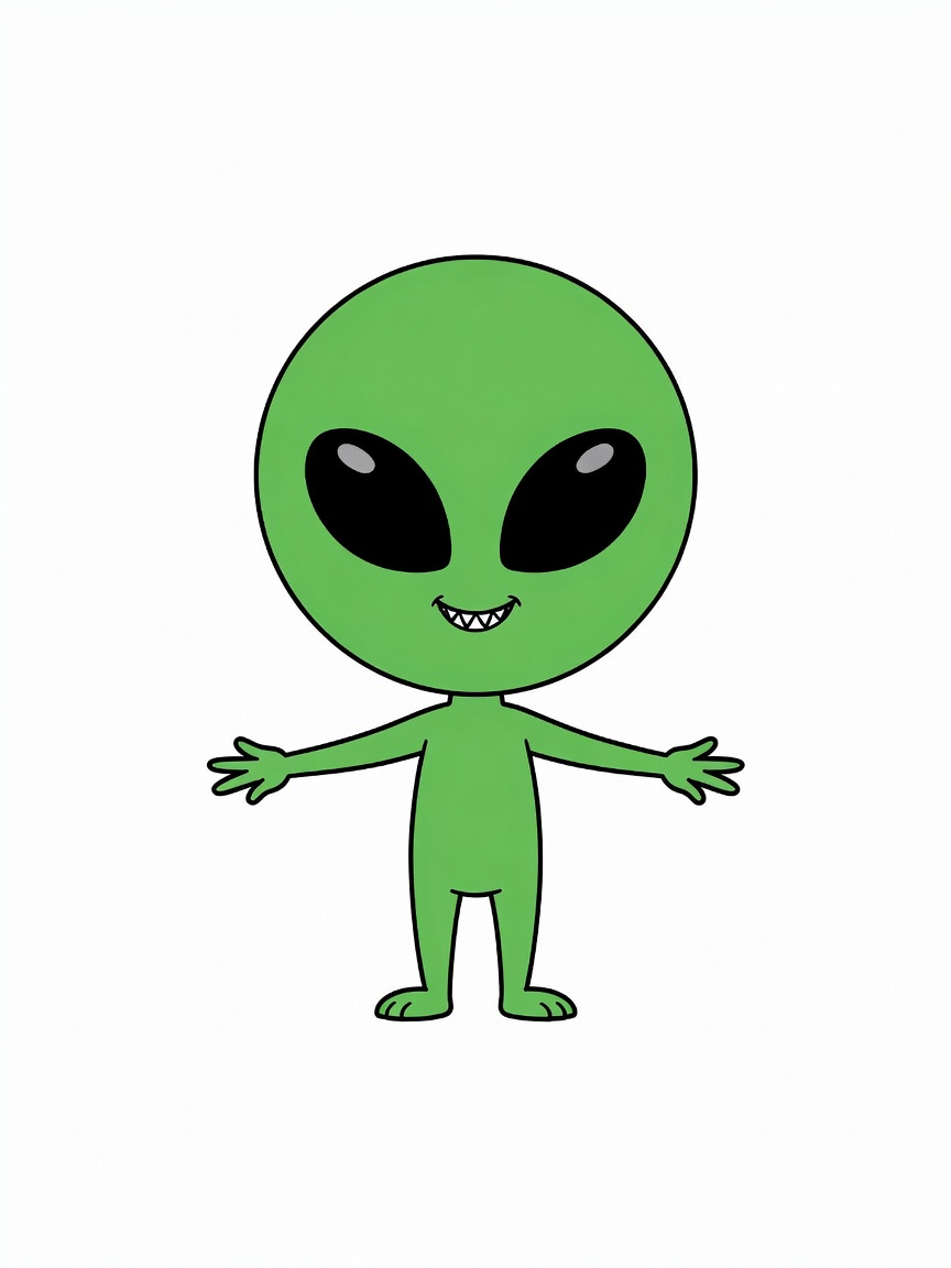 Little Green Alien - Concept Reference