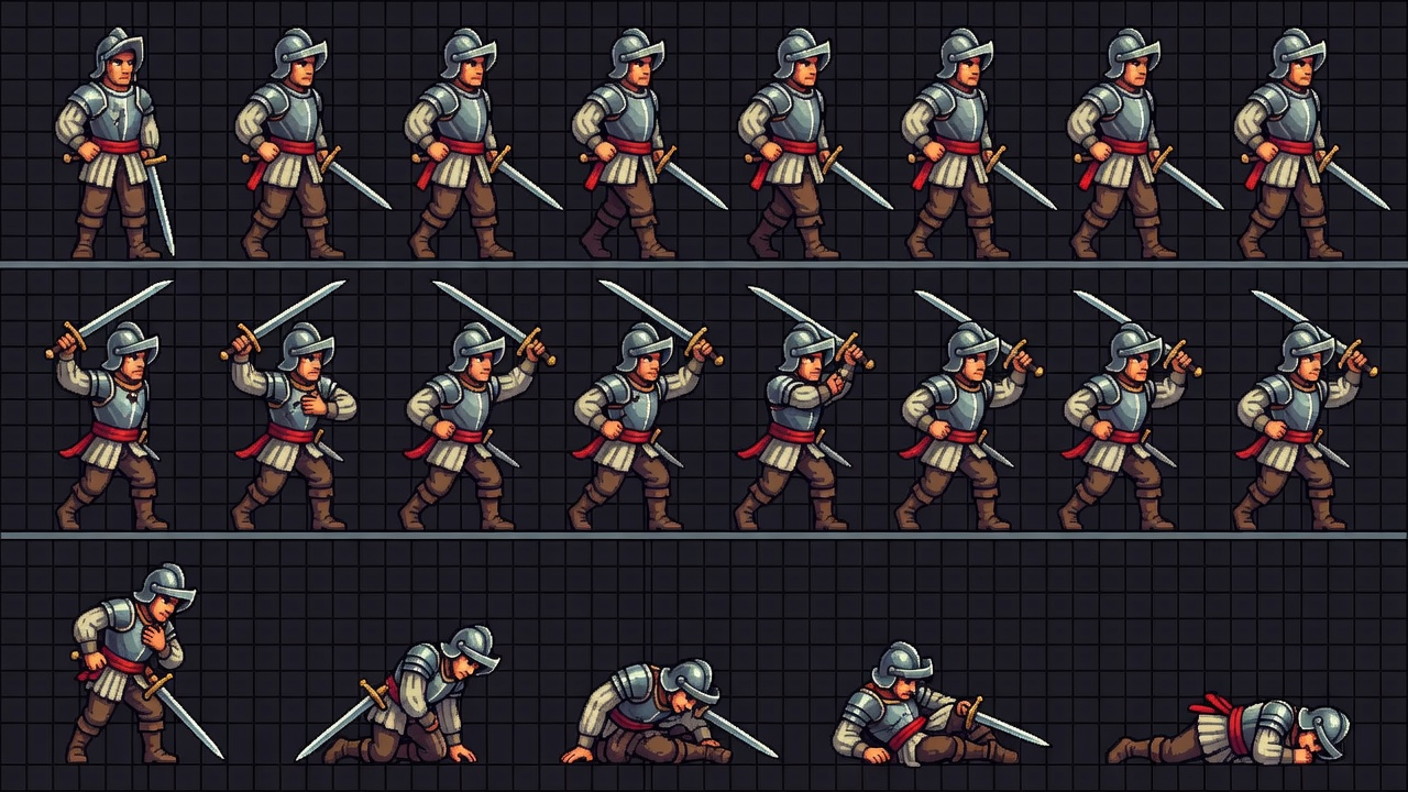 Conquistador Español Sprite Sheet (2 / 2)