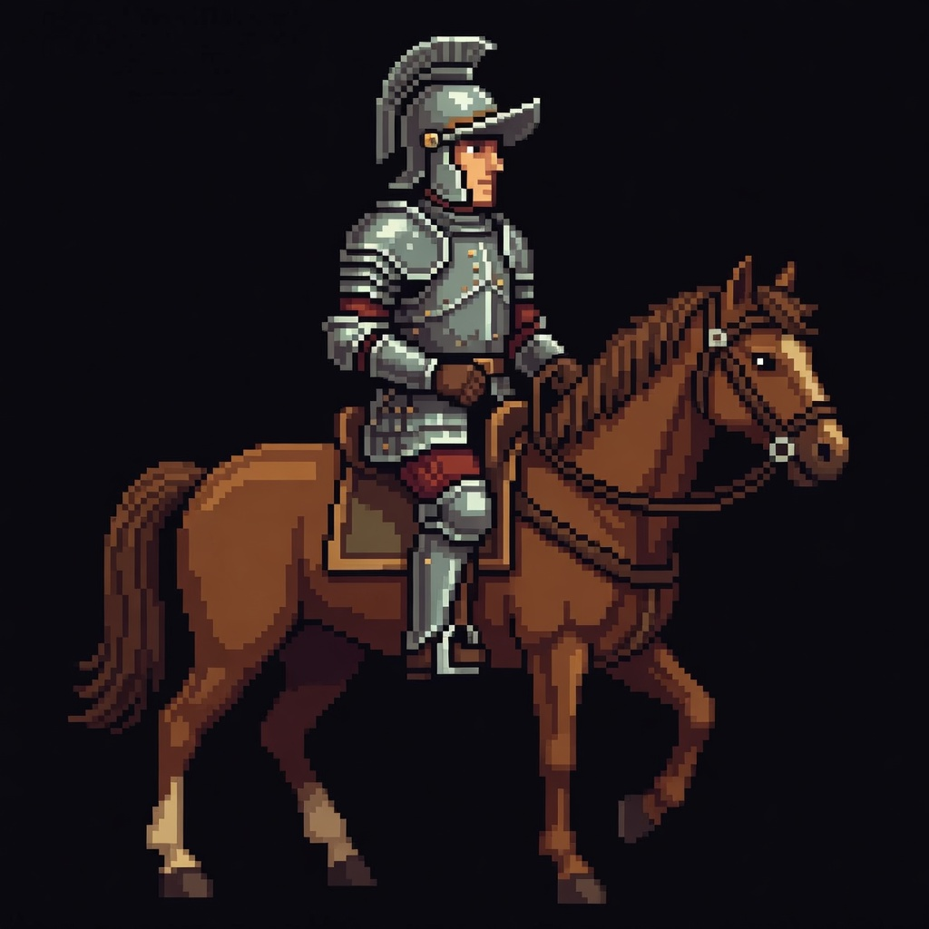 Conquistador on Horseback Sprite