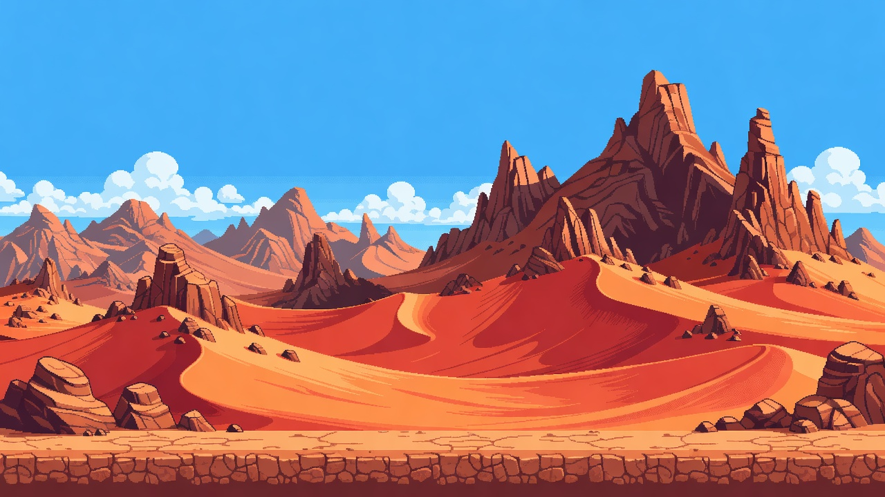 Desert Platformer Background