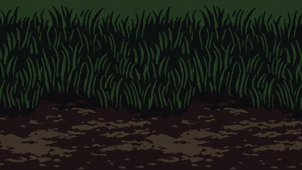 Dark Grass Meadow Ground