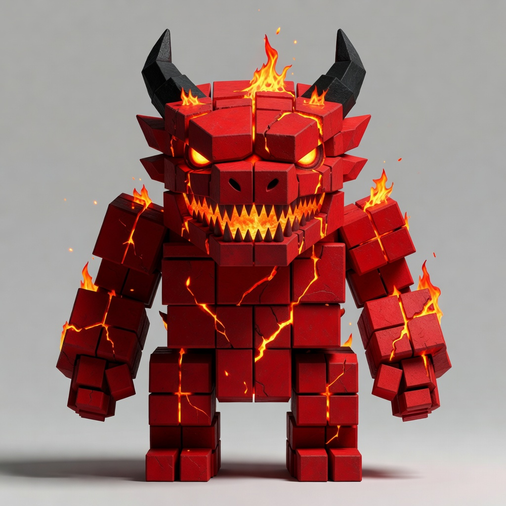 Rubrum - Red Cube Creature