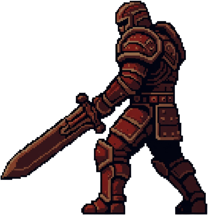 Hero Warrior - Idle Side View