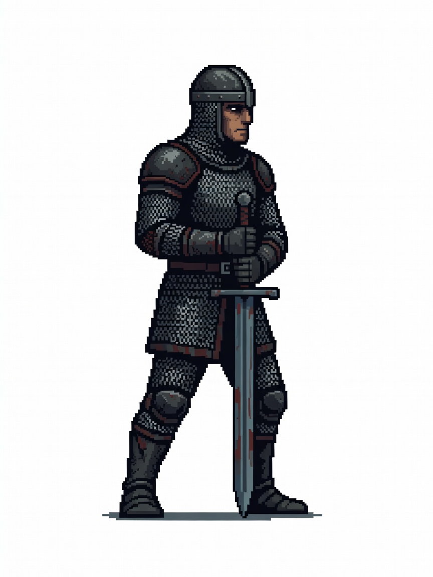 Pixel Swordsman NPC