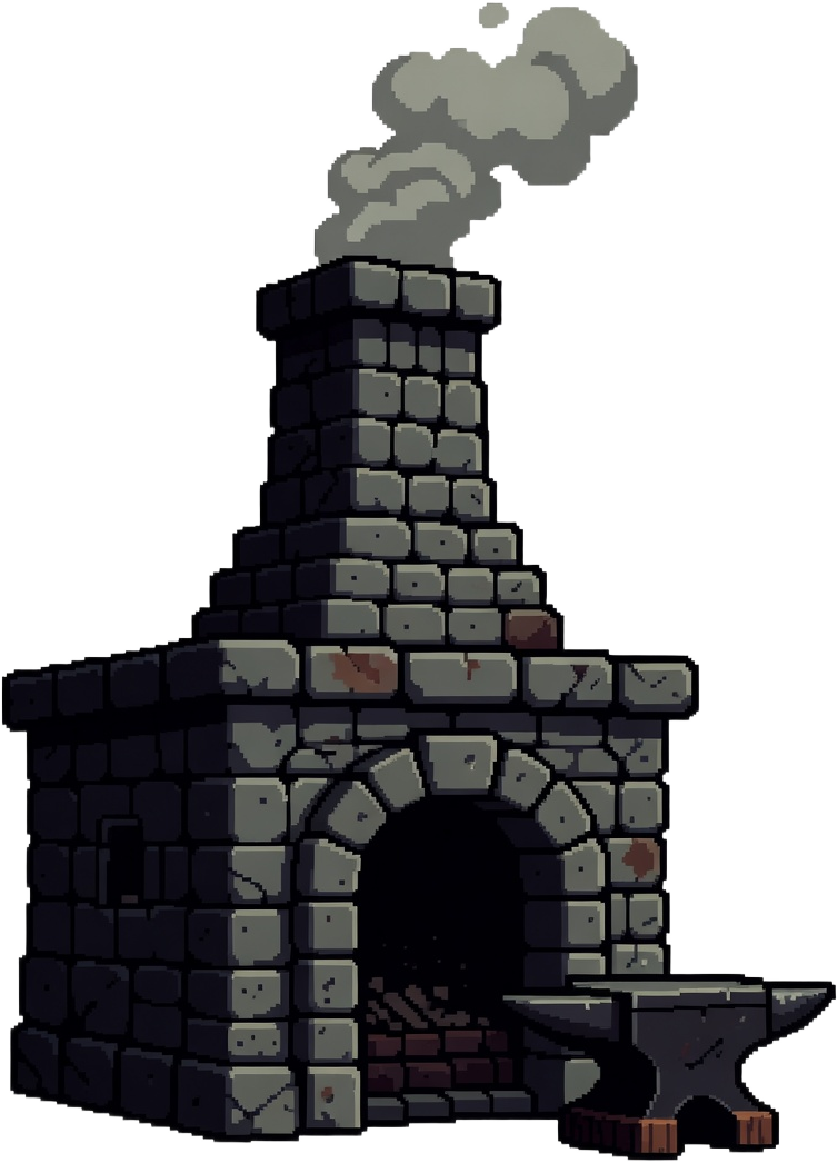 Pixel Blacksmith Building