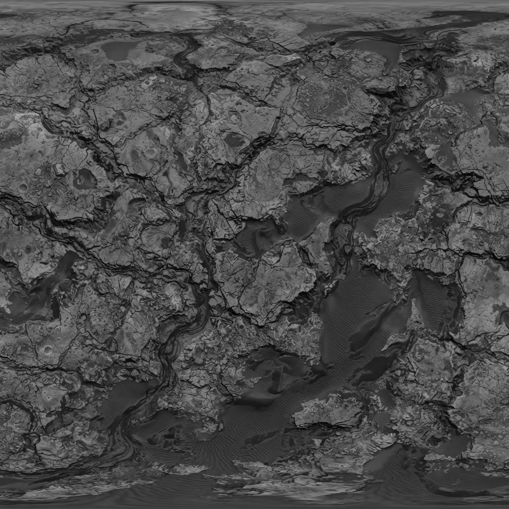 Image: Seamless equirectangular planet surface texture ma