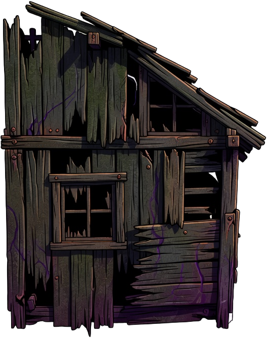 Hellbound Harvest - Ruined Barn Wall Prop