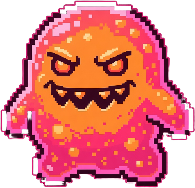 Space Blob Enemy - Pixel Art