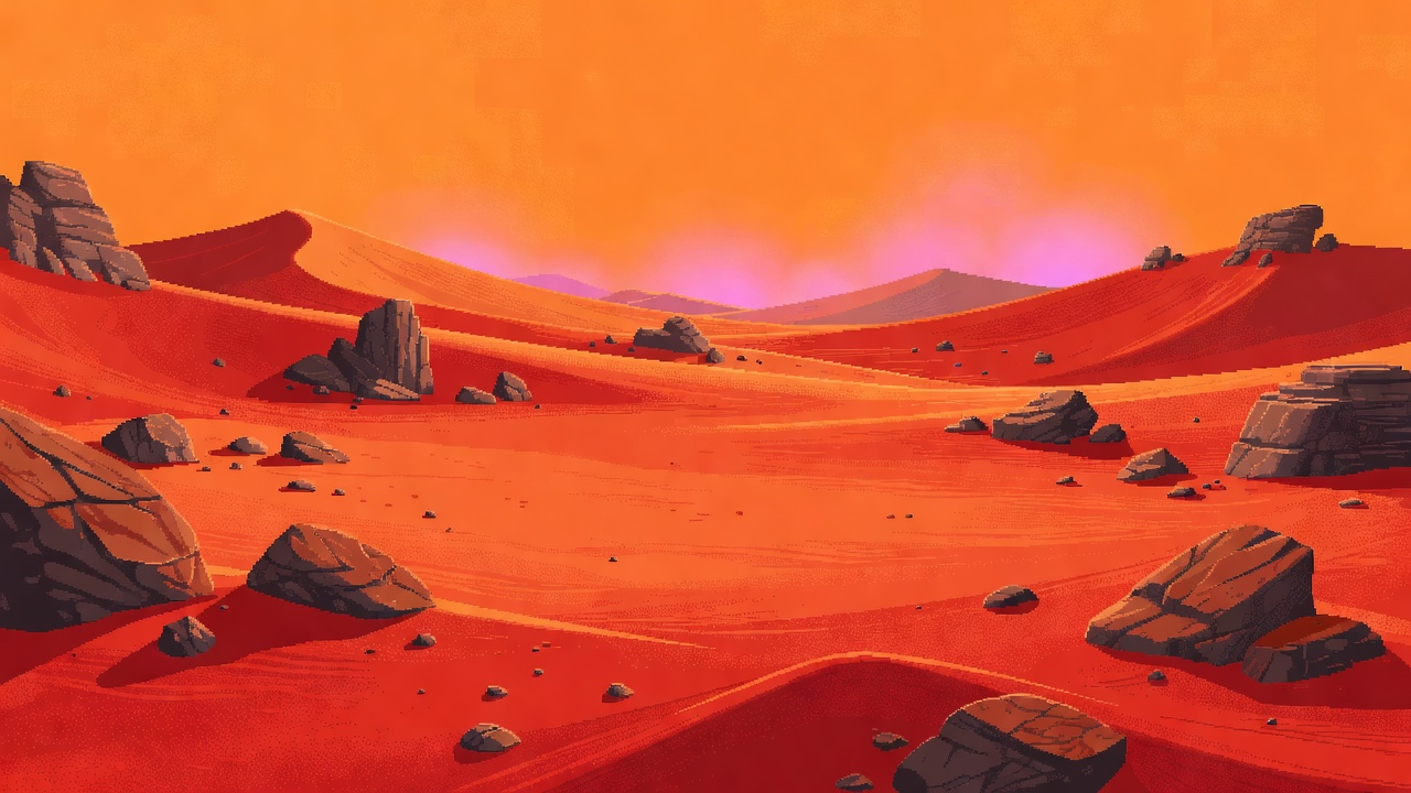 Mars Battlefield Backdrop