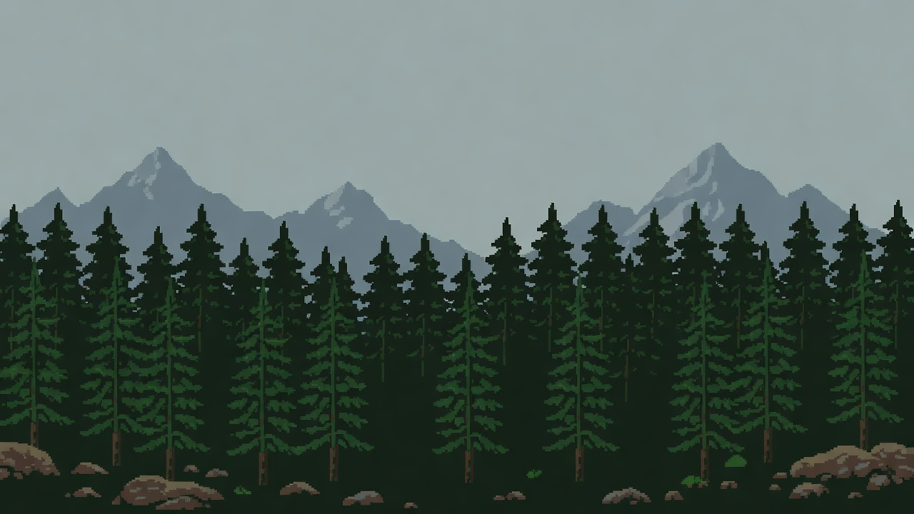 Slovak Mountain Forest Background