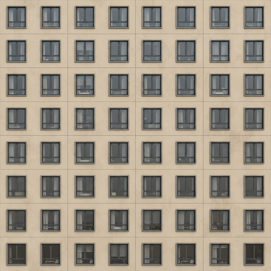 Image: Seamless tileable facade texture for a modern apar