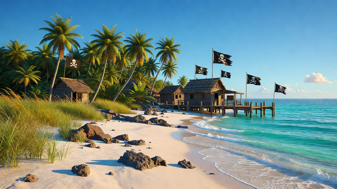 Tropical Pirate Island Environment Concept