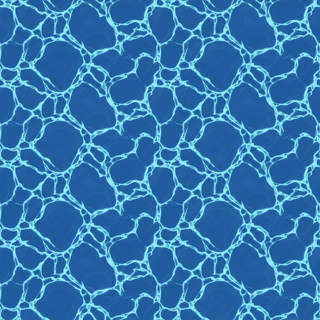 Image: Tileable blue water surface texture with ripples, 